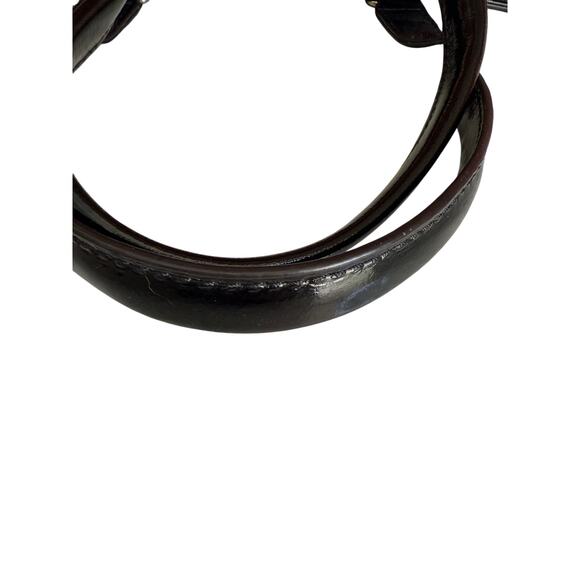 Kate Spade Clinton Hill Dama Tote Bag Cream Tweed Black Patent Leather - Picture 7 of 9